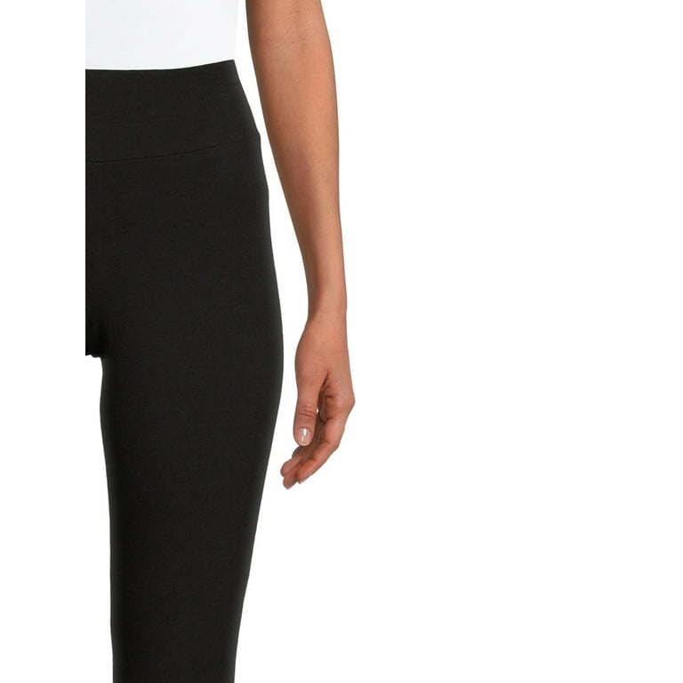 Time And Tru Women's High Rise Ankle Knit Leggings