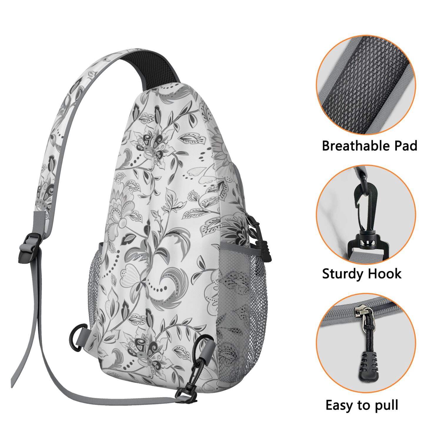 Artistic Home Accents Chest Bag Anti-Theft Crossbody Sling Bag for Hiking Vintage & Durable