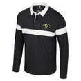 thumbnail image 2 of Men's Colosseum  Black Colorado Buffaloes Too Cool For School Long Sleeve Polo, 2 of 3