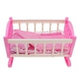 thumbnail image 3 of Modelismo Silla en Miniatura con Cuna para Muñeca Recién Nacida 9-11 Pulgadas Sunnimix Juego de sillas para cama Reborn, 3 of 8