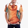thumbnail image 1 of Balery Cozy Knitting Llama Camisa Polo de Hombre con Estampado, de Manga Corta y Tejido Medio, Camisa Tipo Golf Polo-3X-Large, 1 of 6