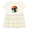thumbnail image 3 of Inktastic Dirt Biking Motocross Retro Girls Baby Dress, 3 of 5