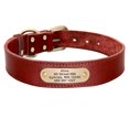 thumbnail image 1 of Custom Leather Dog Collar Leash Set Personalized Pet Collar Leash Free Engraved Nameplate For Small Medium Large Dogs qym unisex, 1 of 2