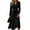 Black, variant on BOMYJESK Womens Summer Dresses Slim Fit Sexy V Neck a Line Dress Elegant Formal Fall Dress Blue L