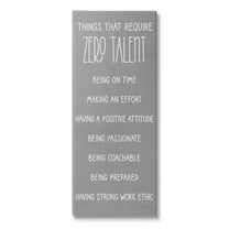 Stupell Industries Things That Require Zero Talent Phrase Graphic Art Gallery Wrapped Canvas Print Wall Art, Design by Lil' Rue