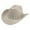 Z1111a-Beige, variant on Women's Classic Wide Brim Cowboy Hat for Everyday Wear Solid Color Crushed Special Design Fashionable Western Style Headwear for Women Red,One Size