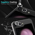 thumbnail image 3 of ELEHOLD for Samsung Galaxy Z Flip 5 Camera Lens Protector, 9H Tempered Glass Camera Cover Metal Individual Ring for Samsung Galaxy Z Flip 5 5G 2023, Silver, 3 of 4