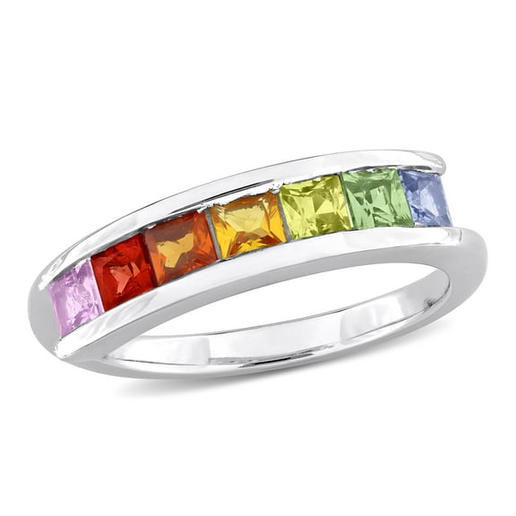 Everly Women's Sapphire 10k White Gold Ring