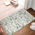 thumbnail image 5 of Xecao Wisteria Flower print Flannel Mat: Non-slip, 16x24in. Ideal for kitchen, bedroom, bath & living room., 5 of 9
