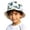 White, variant on Krdevn Cartoon Excavator Print Reversible Kids Wide Brim Sun Hat Lightweight Breathable Beach Cap for Boys Girls