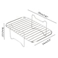 thumbnail image 2 of 2Pcs Air Fryer Rack 304 Stainless Steel Dehydrator Rack With 4 Barbecue Sticks For 8QT Dual Basket Air Fryer, 2 of 8