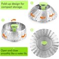 thumbnail image 2 of Panier à Légumes en Acier Inoxydable Pliable (5.1 Pouces à 9 Pouces), 2 of 5