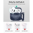 thumbnail image 2 of ESR Protection Case Compatible with AirPods 4 Generation (2024) (USB-C), Drop-Proof Lock & Easy Open, Cyber Series, Blue, 2 of 10