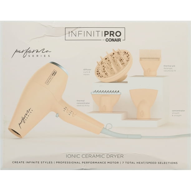 INFINITIPRO by CONAIR Performa Series Hair Dryer with Diffuser Plus 3
