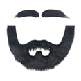 thumbnail image 1 of Barba postiza, disfraz, simulación de vello facial falso para Halloween, óperas, cumpleaños negro, 1 of 9