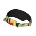 thumbnail image 3 of ZICANCN Sun Visors Hat for Women and Men, Psychedelic Waves Curved Lines Beach Hats, Sports Hat for Golf Tennis Running, 3 of 7