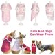 thumbnail image 5 of Chaqueta impermeable de invierno para perros, chaleco abrigado y cortavientos para perros, traje de nieve con orificio para arnés para perros y gatos pequeños, medianos y grandes (rosa, talla S)., 5 of 5