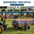 thumbnail image 4 of 1500 Lbs Garden Cart, 15 Cu.ft Garden Utility Trailer Steel Dump Cart with Removable Sides, Hand Pull or Foot Pedal Dumping for ATV UTV Lawn Mower Tractor, 4 of 14