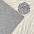 thumbnail image 3 of HIWEAVER Camel 9' x 12' Washable Abstract Striped Area Rug for Living Room Indoor Throw Neutral Carpet Modern Geometric Non-Slip Foldable Floor Cover for Dorm Home Decor, 3 of 6