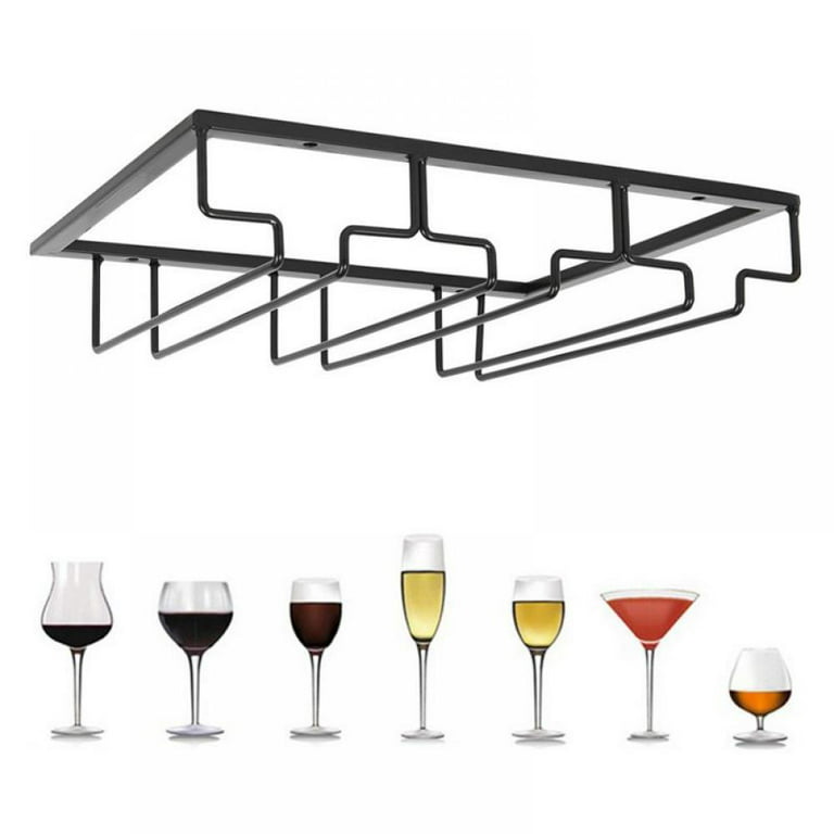 1pc Wine Glass & Bottle Holder Rack, Upside-Down Design, For Wine Cabinet  Decoration, Luxury Style