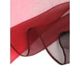thumbnail image 4 of INSPIRE CHIC Women's Scarf Chiffon Silky Gradient Color Lightweight Long Wrap Shawl Red Black, 4 of 8