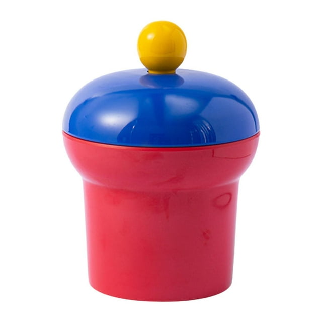 Lipstore Pot à Bonbons 0.5 L avec Couvercle Pot à Biscuits pour Table à Manger Buffet Restaurant Rouge Bleu Jaune