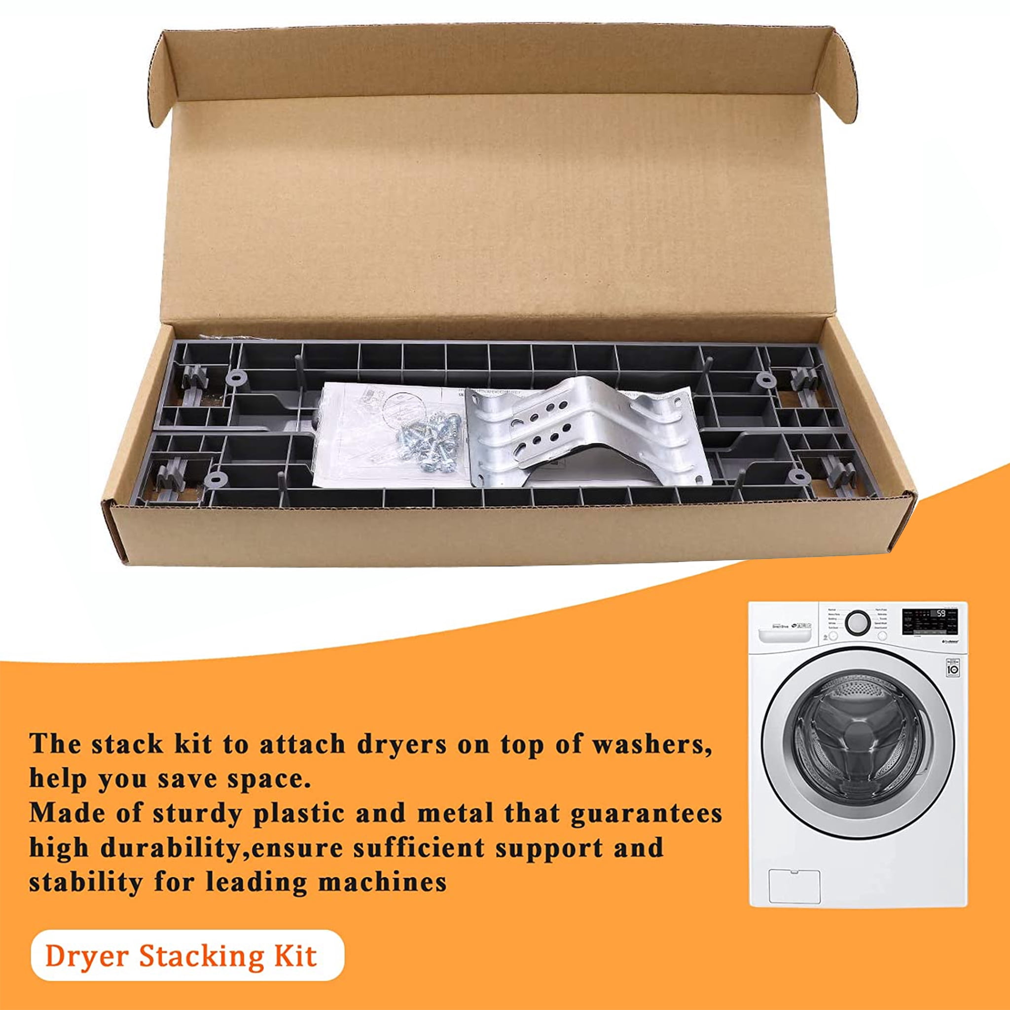 Beaquicy Stacking Kit for Samsung 27-Inch Front-Load Washers and Dryers