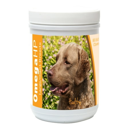 UPC: 0840235105206 | Healthy Breeds Chesapeake Bay Retriever Omega HP Fatty Acid Skin and Coat Support Soft Chews