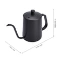 thumbnail image 4 of Tetera de acero inoxidable con cuello de cisne para verter Sobre Café, Olla de GOTEO con boquilla Larga y Estrecha, Portátil para acampar, compatible con cocina de inducción, 4 of 7