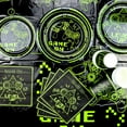 thumbnail image 3 of Video Game Party Decorations - 162 Pcs Green Gaming Birthday Decorations Includes Game On Plates, Napkins, Tablecloth for Boys Level Up Birthday Decorations Game On Party Supplies, Serve 40, 3 of 6