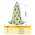 thumbnail image 2 of Honeii Christmas Hat French Bulldog Print Poncho Cape, Cloak Coat, Snuggly Hooded Wearable Blanket, Hooded Cape For Teenagers,Halloween Costumes-Medium, 2 of 7