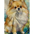 thumbnail image 5 of Men's Printed T-Shirt - Full Body Pomeranian Pattern Design Short Sleeve Crew Neck Casual Shirt, Light and Breathable, Suitable for Home Leisure and Outdoor Activities, Machine Wash, 5 of 6