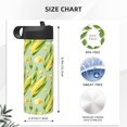 thumbnail image 4 of Sikiie Fresh Sweet Corn Print 18OZ Insulated Straw Cup, Portable Leak-proof Sports Water Bottle, Stainless Steel Water Cup Suitable for Home and Outdoor, 4 of 8