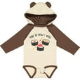 thumbnail image 3 of Inktastic Kawaii How I Roll Sushi Boys or Girls Long Sleeve Baby Bodysuit, 3 of 5