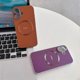 thumbnail image 4 of DEKKER For iPhone 16 Back Cover Compatible with MagSafe PU TPU Phone Case - Orange, 4 of 5