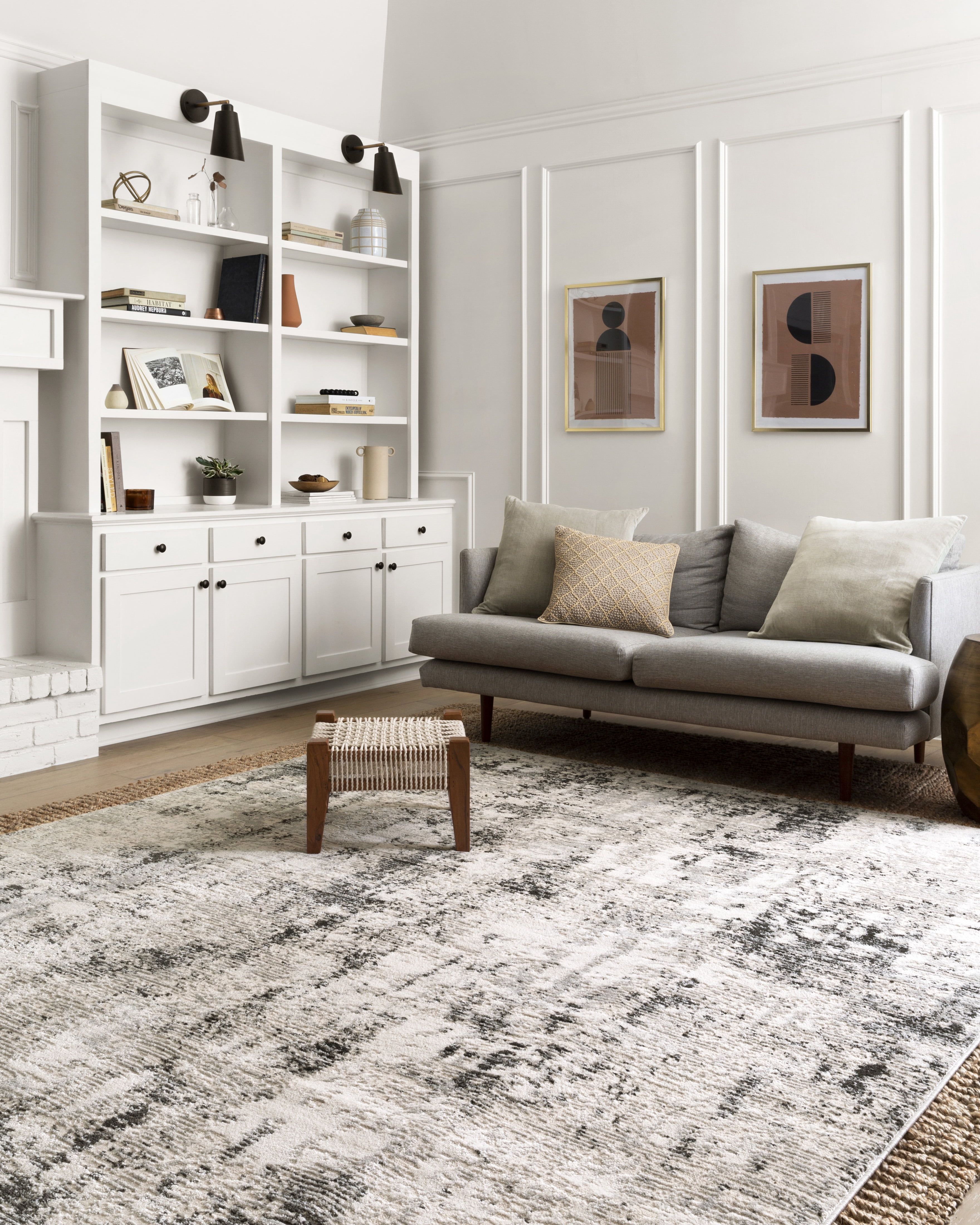 Loloi Alchemy Abstract Silver / Graphite Area Rug