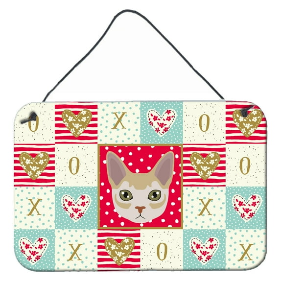 Carolines Treasures CK5165DS812 Singapura Cat Love Wall or Door Hanging Prints 8x12 multicolor