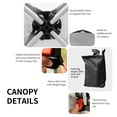 thumbnail image 6 of Costway 6x6 FT Pop Up Canopy Tent Camping Sun Shelter W/ Roller Bag Gray, 6 of 10