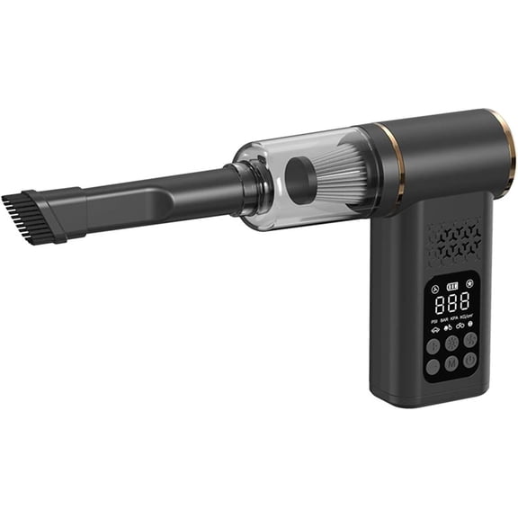 5-in-1 Cordless Car Vacuum Cleaner Portable Tire Inflator with LED Light, Digital Gauge for Car Home Pet Hair Motorcycle Balls(wwx)
