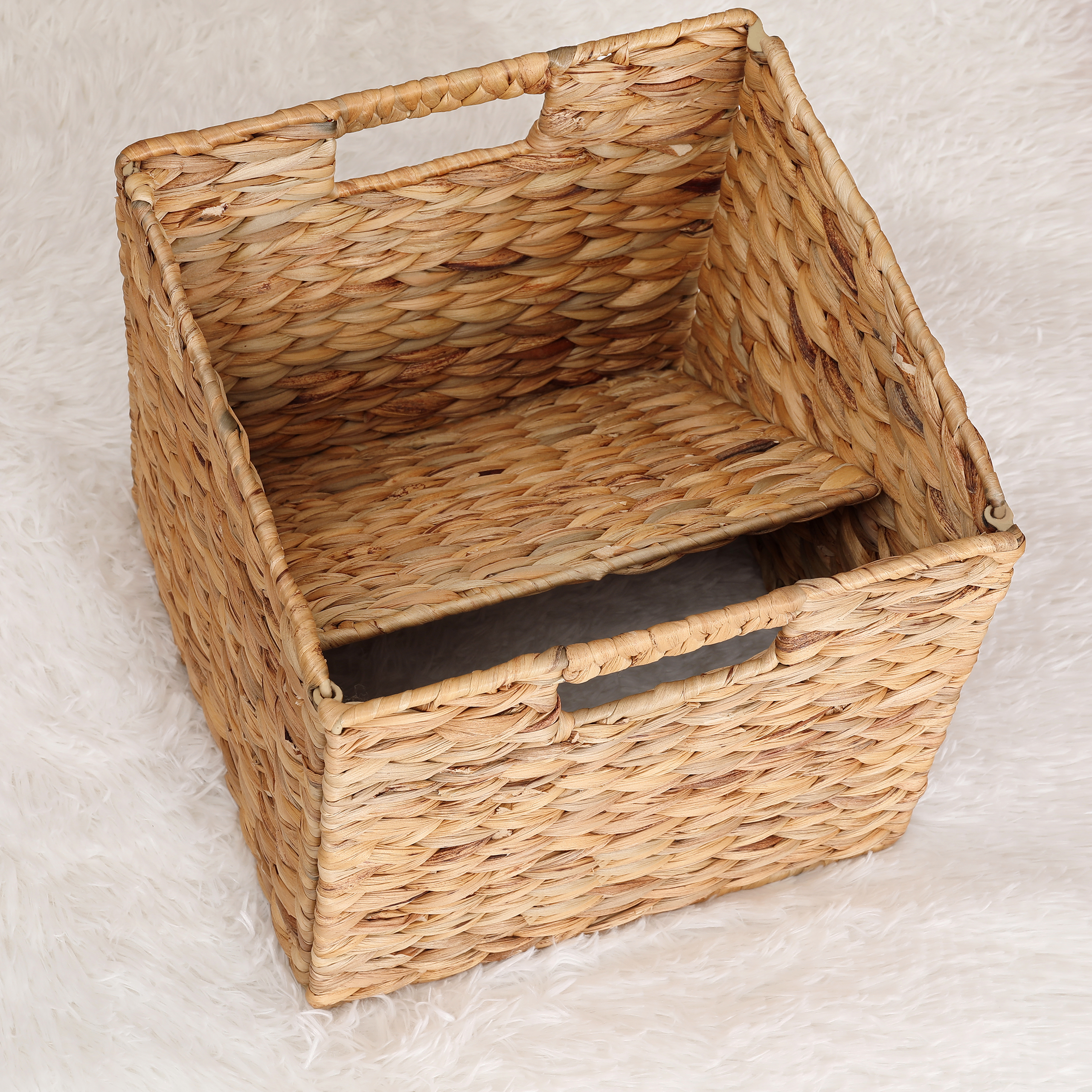 11x11x11in Water Hyacinth Storage Baskets