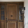 thumbnail image 3 of Bowery 1-Light Matte Black Outdoor Wall Sconce with Clear Glass Shade, 3 of 7