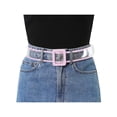 thumbnail image 4 of INSPIRE CHIC Women's Clear Waist Belts, Plus Size Skinny Belt Waistband for Jeans Dresses Coats Up to114cm/44.88" Purple, 4 of 4