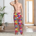 thumbnail image 6 of Lsque Colorful Bananas Print Men's Pajama Pants, Lounge Pant - Comfortable Home Wear,Elastic Waistband, Stylish Design-Small, 6 of 9