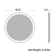 thumbnail image 2 of Sinber 32" Round Makeup Vanity Wall LED Bathroom Mirrors with Illuminated Light and D-Fog, 2 of 13
