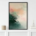 thumbnail image 3 of IDEA4WALL Framed Canvas Print Pastel Orange Pink Paint Stroke Landscape Abstract Wall Art Modern Artwork Decor Bohemian Colorful Relax/Zen for Living Room, Bedroom - Black 24"x36", 3 of 5