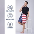 thumbnail image 6 of Men's American Flag Quick-Dry Swim Trunks with Cargo Pocket - Brushed Microfiber Board Shorts for Swimming, Surfing & Beach-7110-10-2XL, 6 of 7