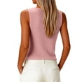 thumbnail image 4 of Lumtrix Womens V Neck Sweater Vest 2026 Spring Summer Sleeveless Knit Shirts Basic Vacation Loose Fit Tank Tops Pink L, 4 of 5
