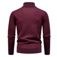 thumbnail image 4 of Men's Turtleneck Cable Knit Sweater Long Sleeve Pullover Casual Winter Top, 4 of 9