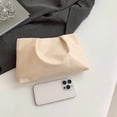 thumbnail image 6 of Modern Wrinkled PU Evening Bag for Women Lightweight Pleated Purse Handbag, 6 of 21