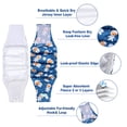 thumbnail image 3 of Wegreeco Pack of 5 Reusable Male Dog Belly Band, Washable Premium Male Dog Diapers, Super-Absorbent Dog Wraps,Space,Bones,XL, 3 of 7